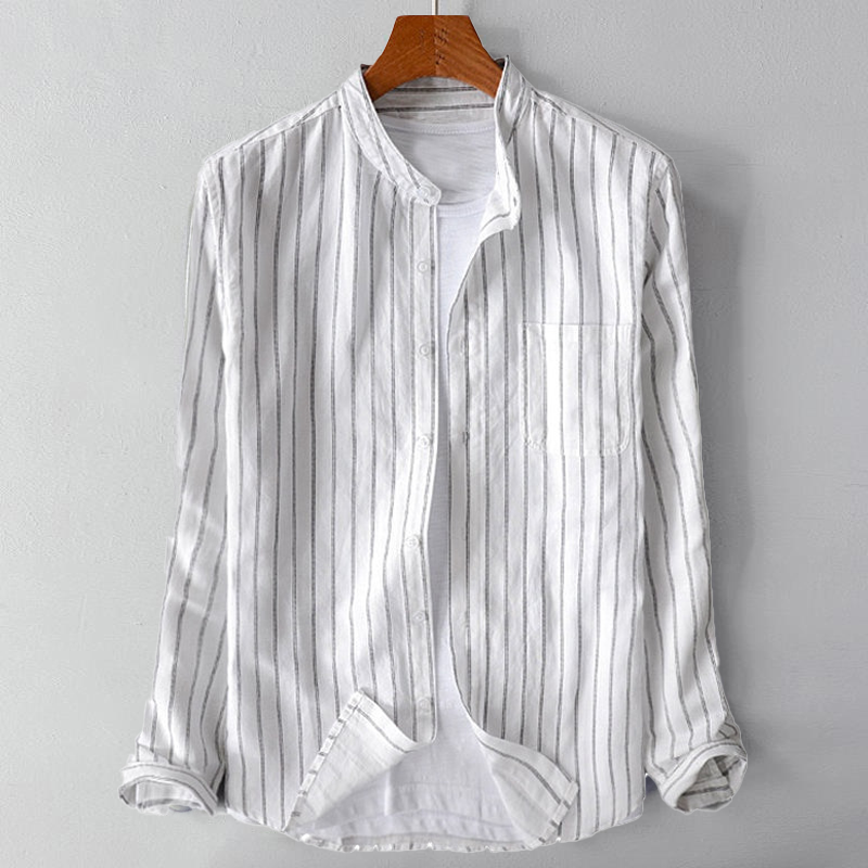 Kyoto-style button-up shirt for an elegant and classic look