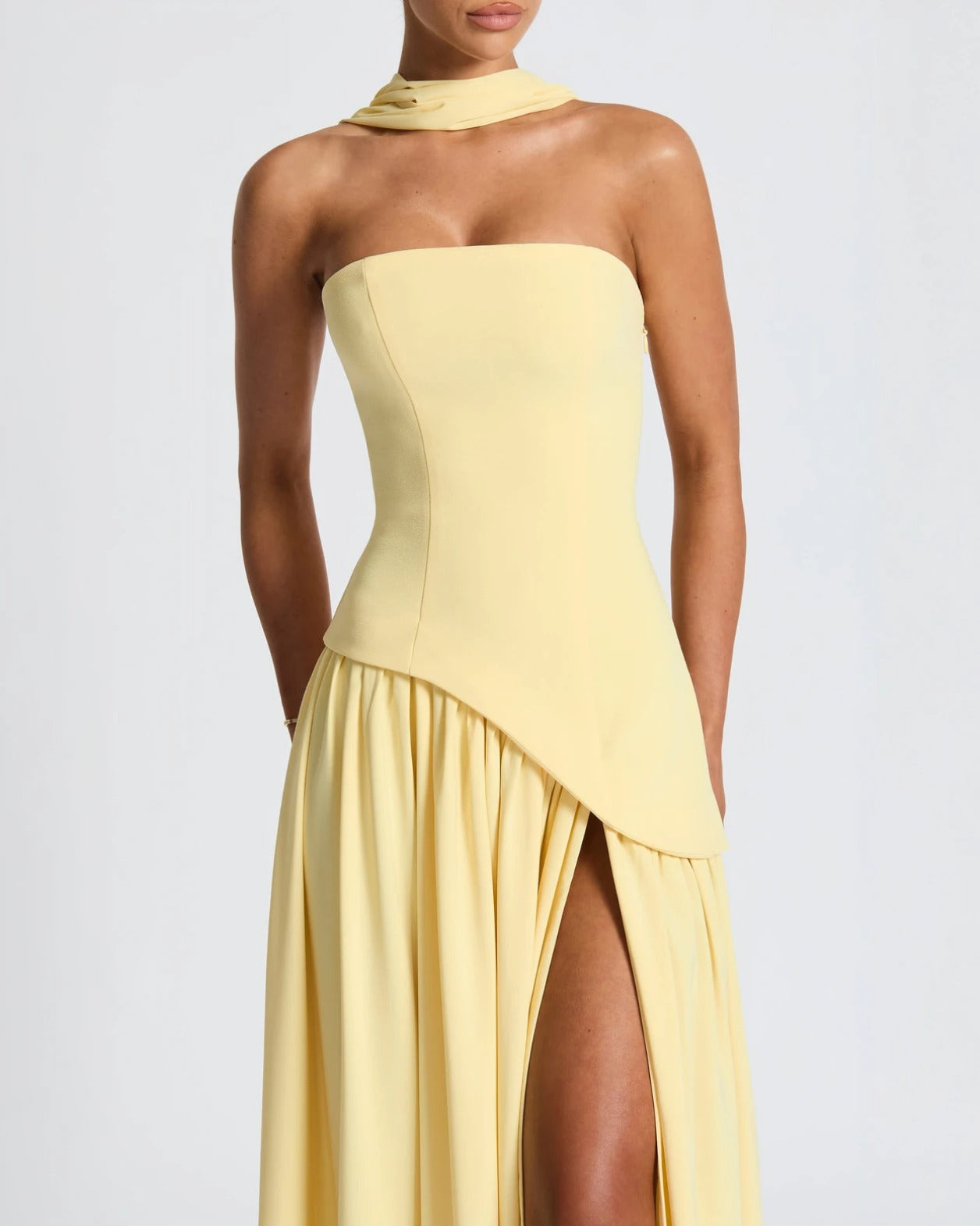 Premium Chic Slit Maxi Dress